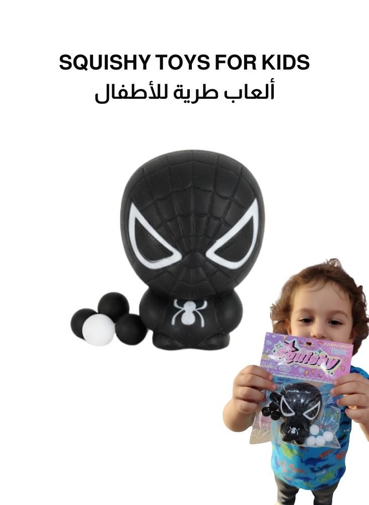 Premium Venom Spider-Man Black Suit Mini Figure Squishy Toy – Marvel Anti-Hero Character Collectible - Image 1